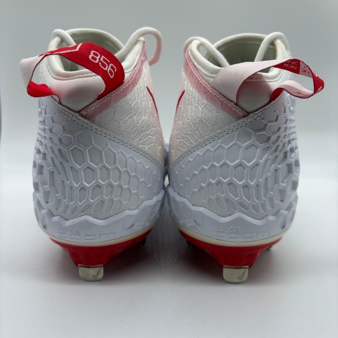 NIKE 野球 スパイク ホワイト レッド 白 赤 28.5㎝ ミドルカット