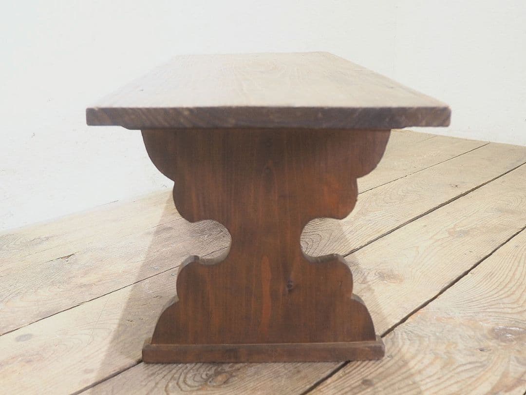 1365 アンティーク　杉の文机　ローテーブル　レトロ　展示台　陳列台　古家具