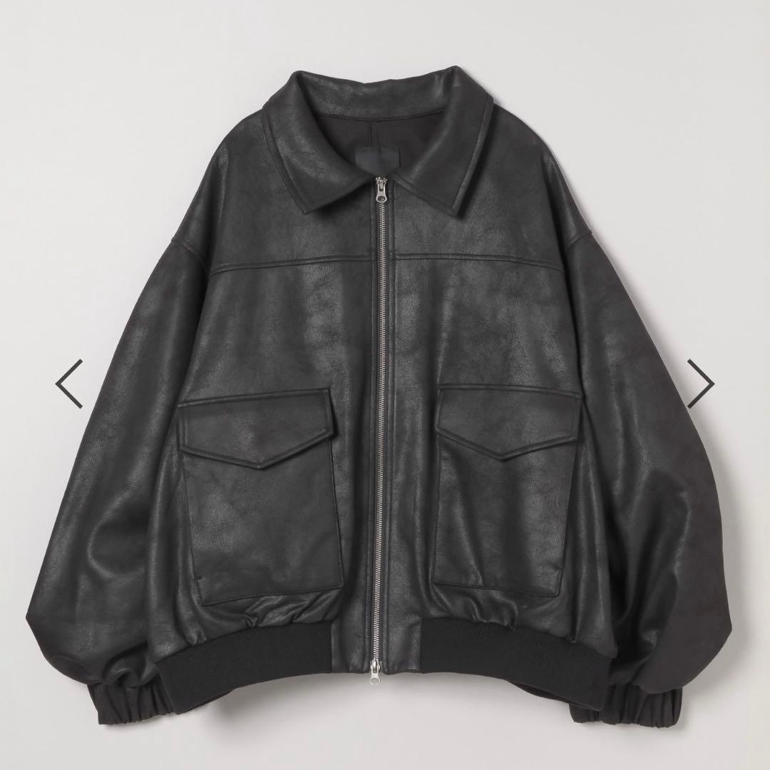 新品未使用・タグ付き JEANASIS モンスターブルゾン ブラック