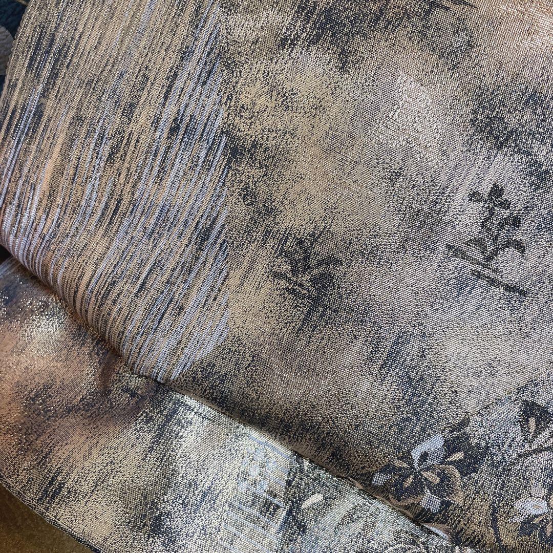 訪問着　フルセット　鳥　猫　鼠　旬　落款　可愛らしい　金駒刺繍　Q4