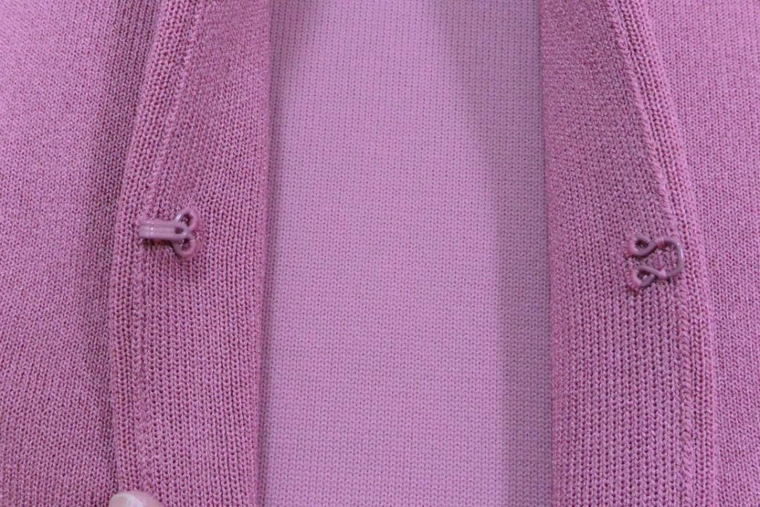 ルネ福袋　フリル付きフードロングベストジレ　 ピンク　34　新品