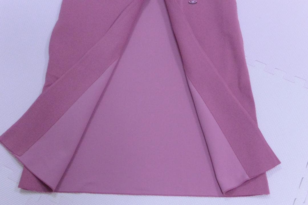 ルネ福袋　フリル付きフードロングベストジレ　 ピンク　34　新品