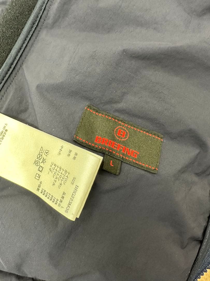 格安BRIEFING ハイブリッドダウンパーカーネイビー