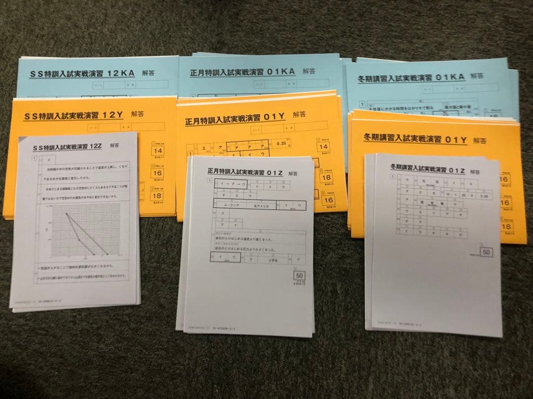 サピックス　６年理科　開成対策/α2　デイリー/春夏/土特 /日特/入試実戦