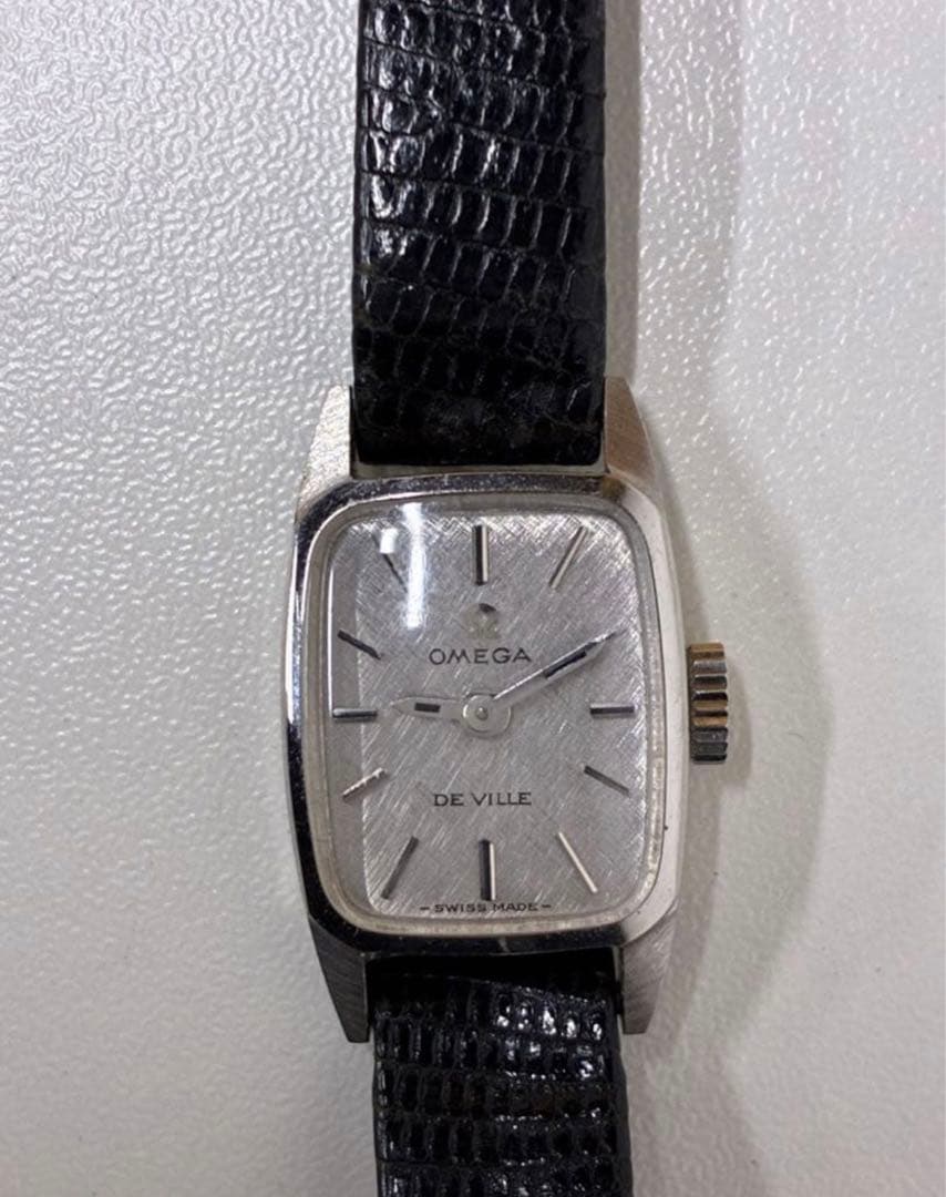 可動品　オメガ 手巻き 腕時計 希少文字盤 デビル アンティーク