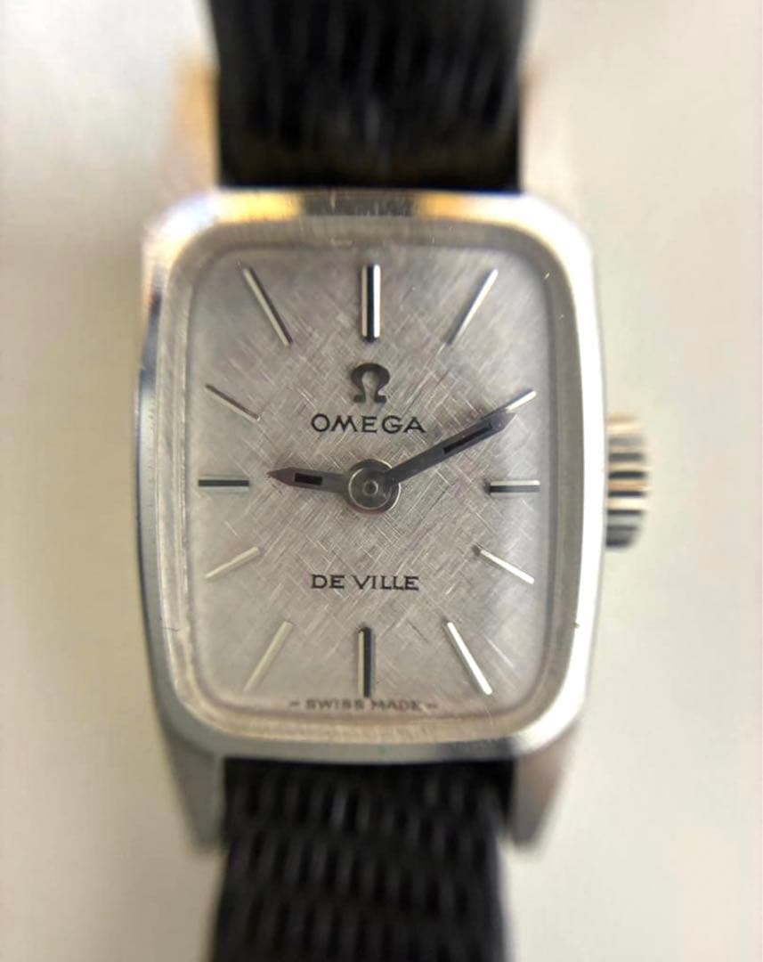 可動品　オメガ 手巻き 腕時計 希少文字盤 デビル アンティーク