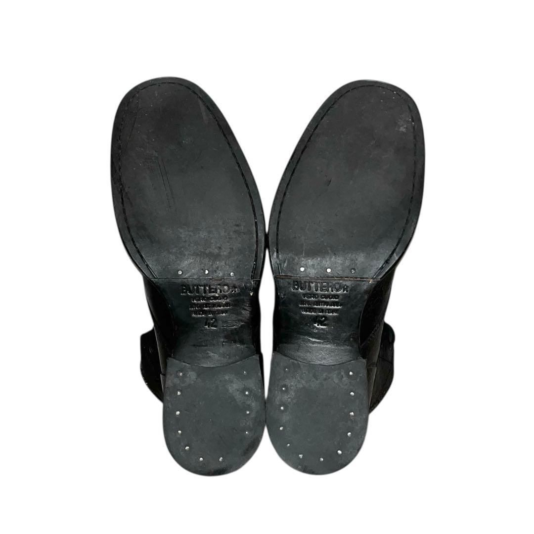 【美品】◾️BUTTERO◾️レースアップブーツ◾️D1101◾️レザー◾️ブラック