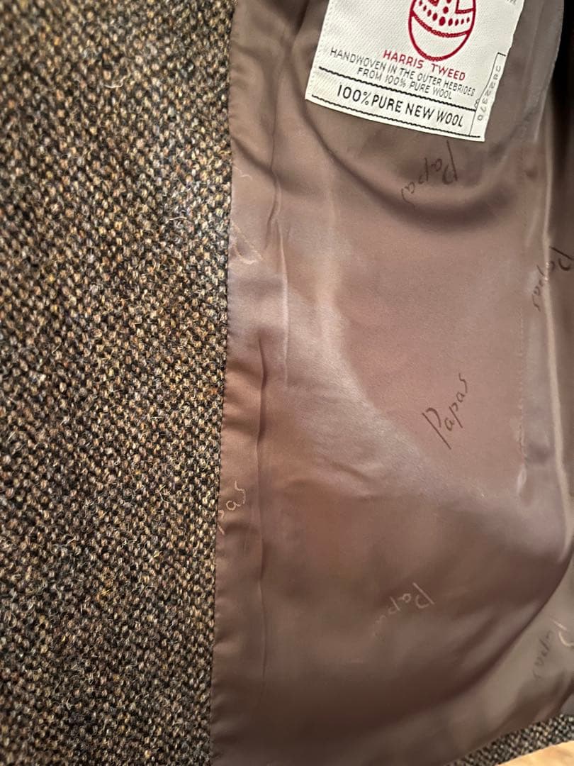【Papas】 Harris Tweed ジャケット Mサイズ