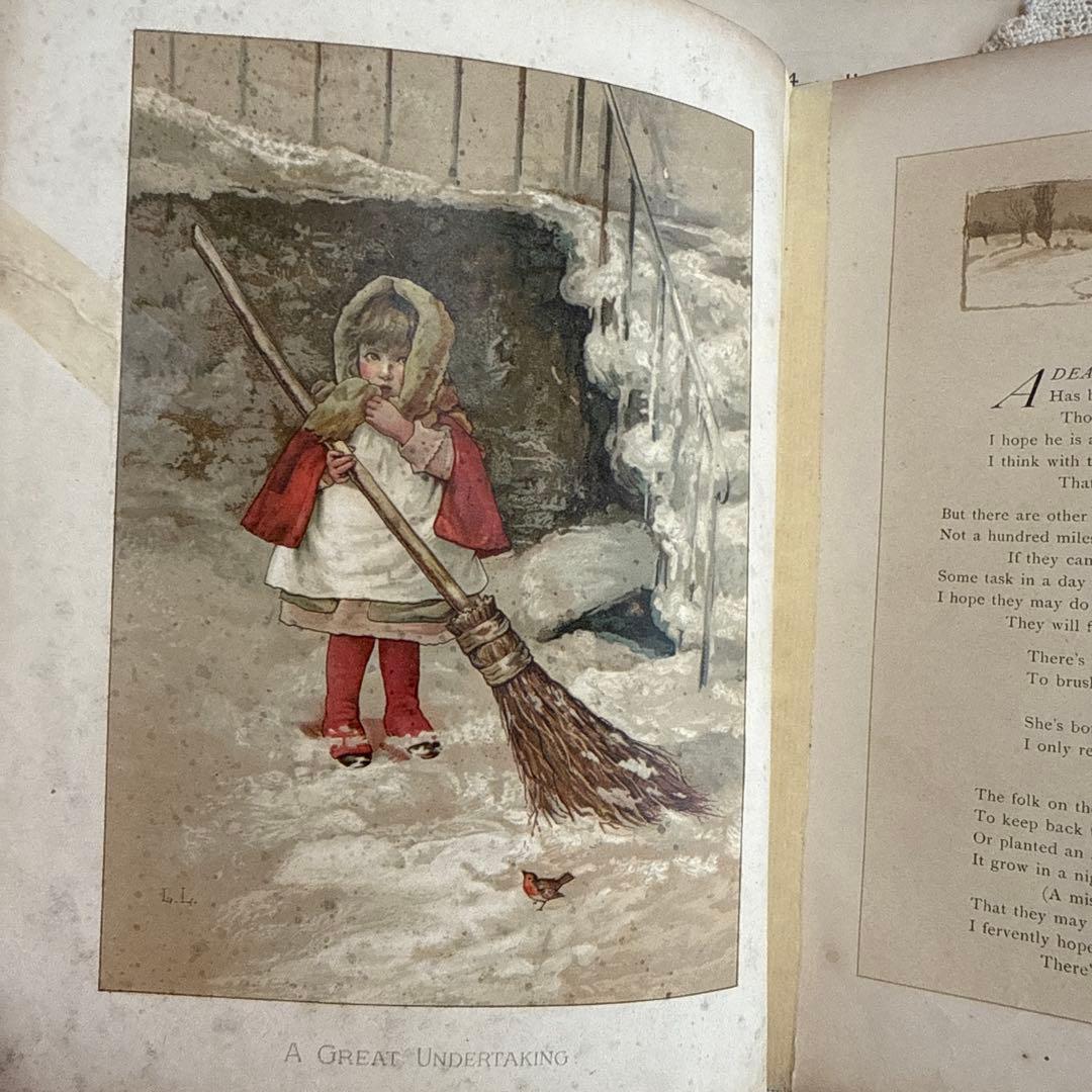稀少1886年　美しいアンティーク絵本ヴィクトリアン洋書ジャンクジャーナル古書