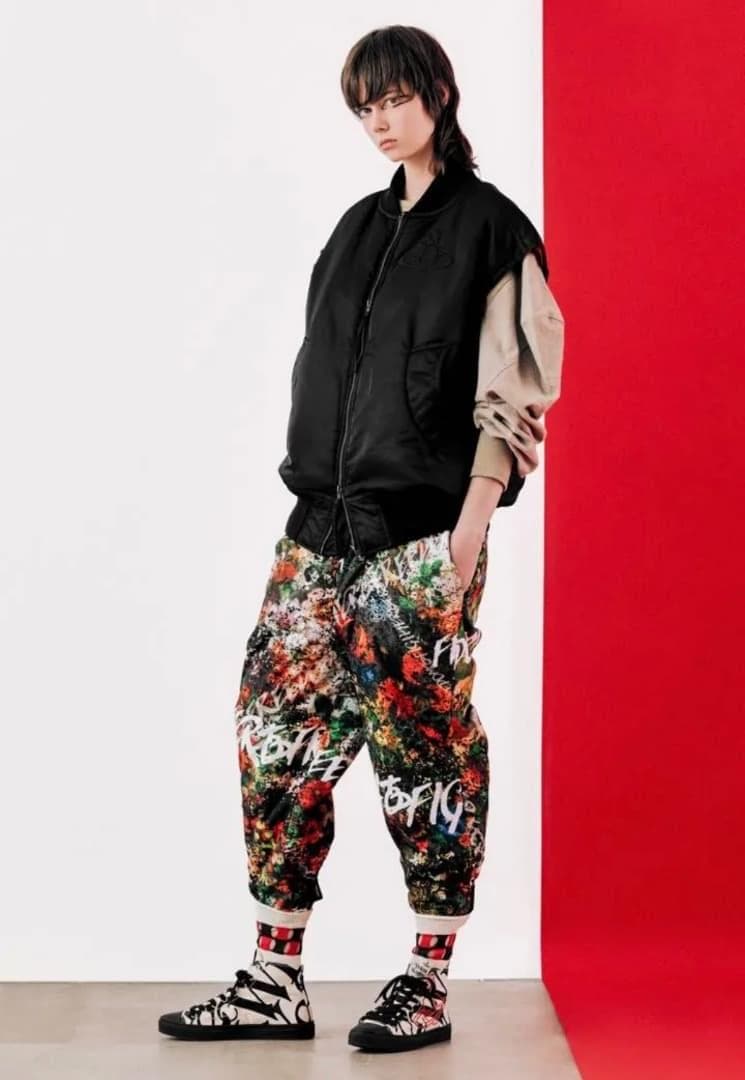 22AW Vivienne Westwood ma1 ベスト　黒　ジャケット