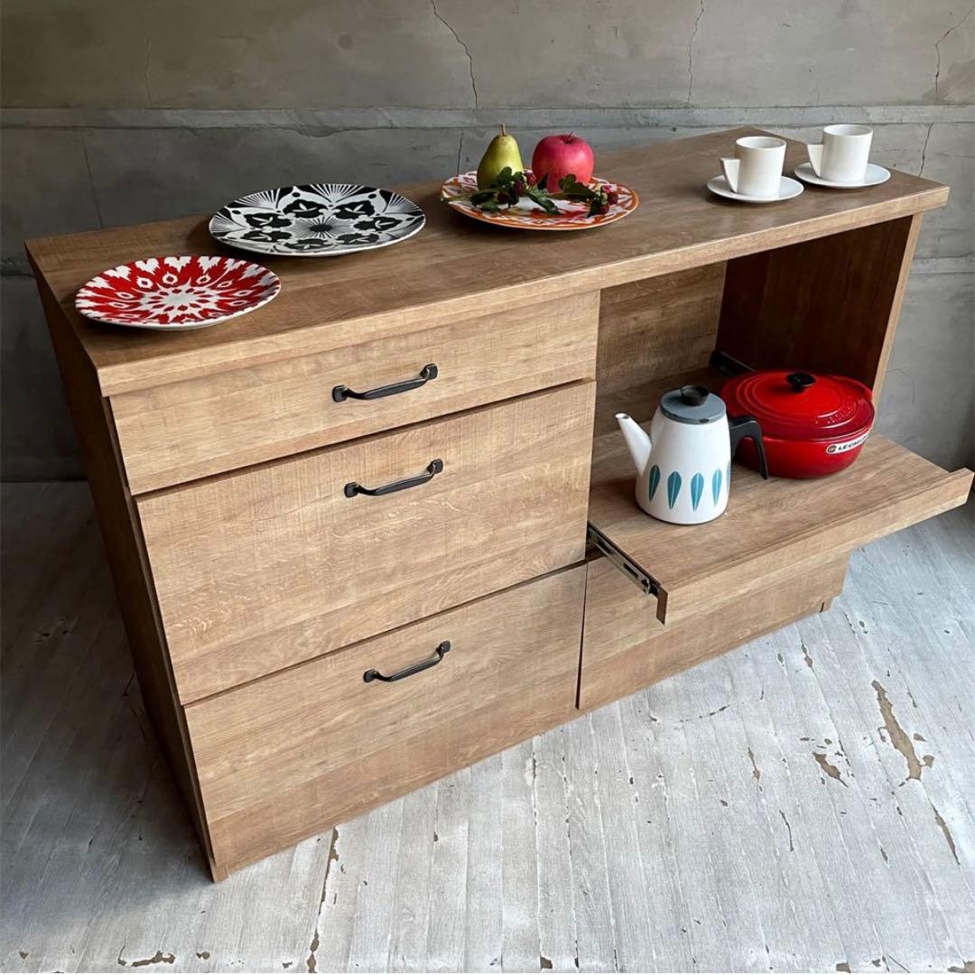 キッチンボード　120cm ロータイプ　カウンター