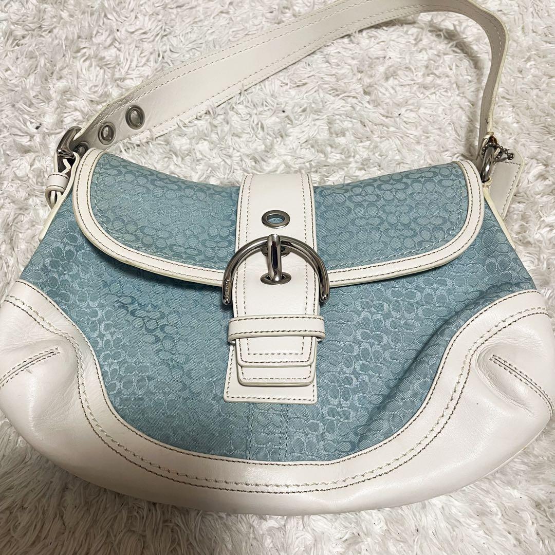 Coach Soho ShoulderBag ワンショルダー 水色