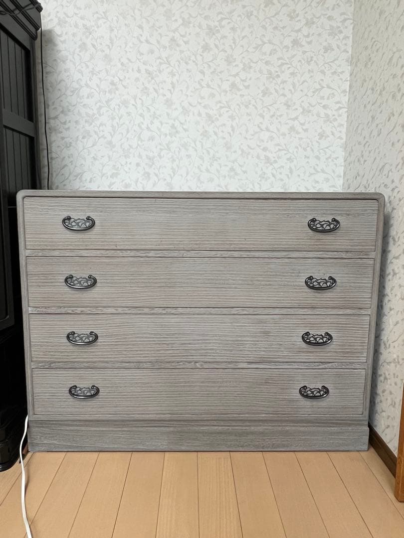 加茂桐石目調チェスト