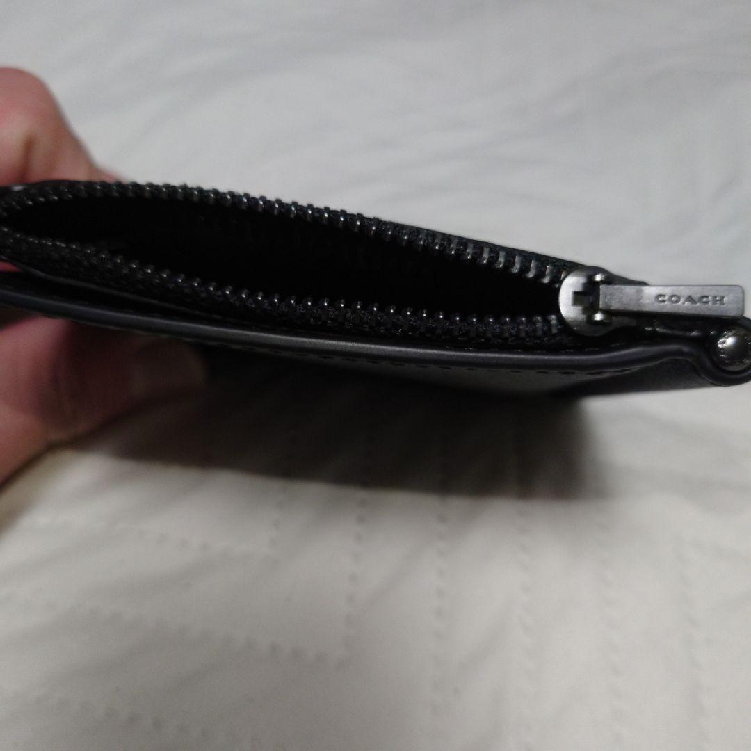 COACH 黒 レザー マネークリップ