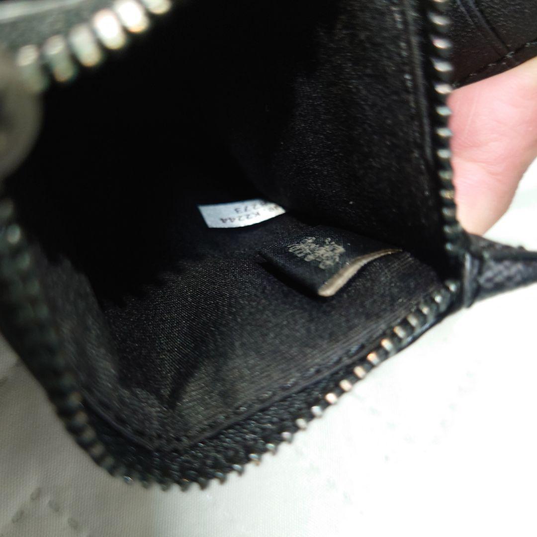 COACH 黒 レザー マネークリップ
