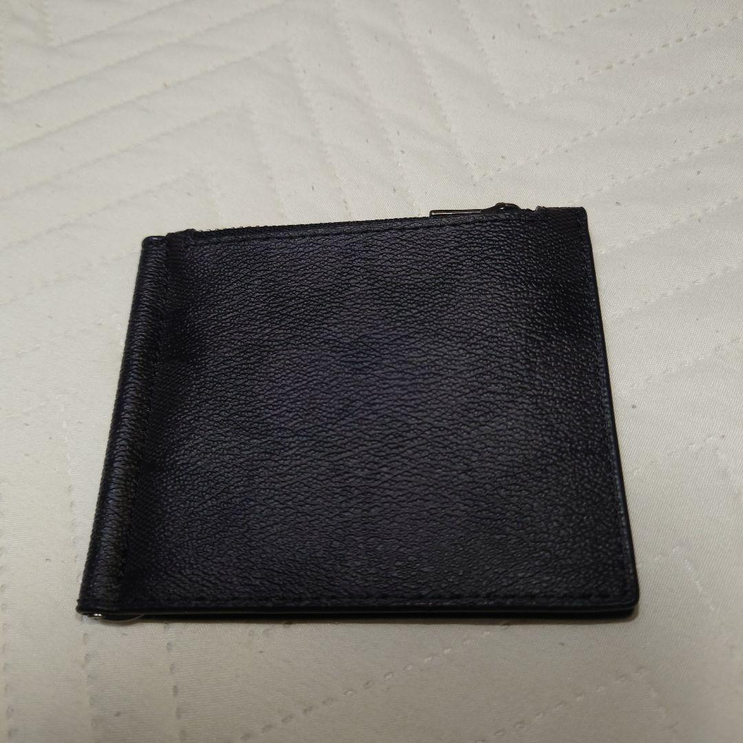 COACH 黒 レザー マネークリップ