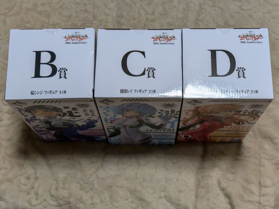 一番くじ　エヴァンゲリオン　30th アニバーサリー　碇シンジ　綾波レイ　アスカ