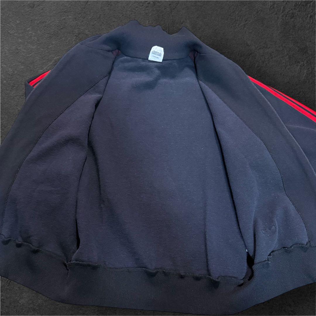 専用商品70’Sアディダス 西ドイツ製 トラックトップ 刺繍ロゴ 黒赤