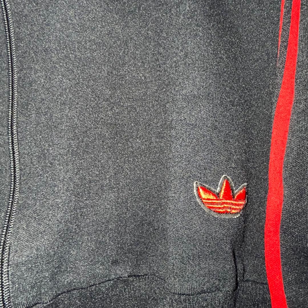 専用商品70’Sアディダス 西ドイツ製 トラックトップ 刺繍ロゴ 黒赤