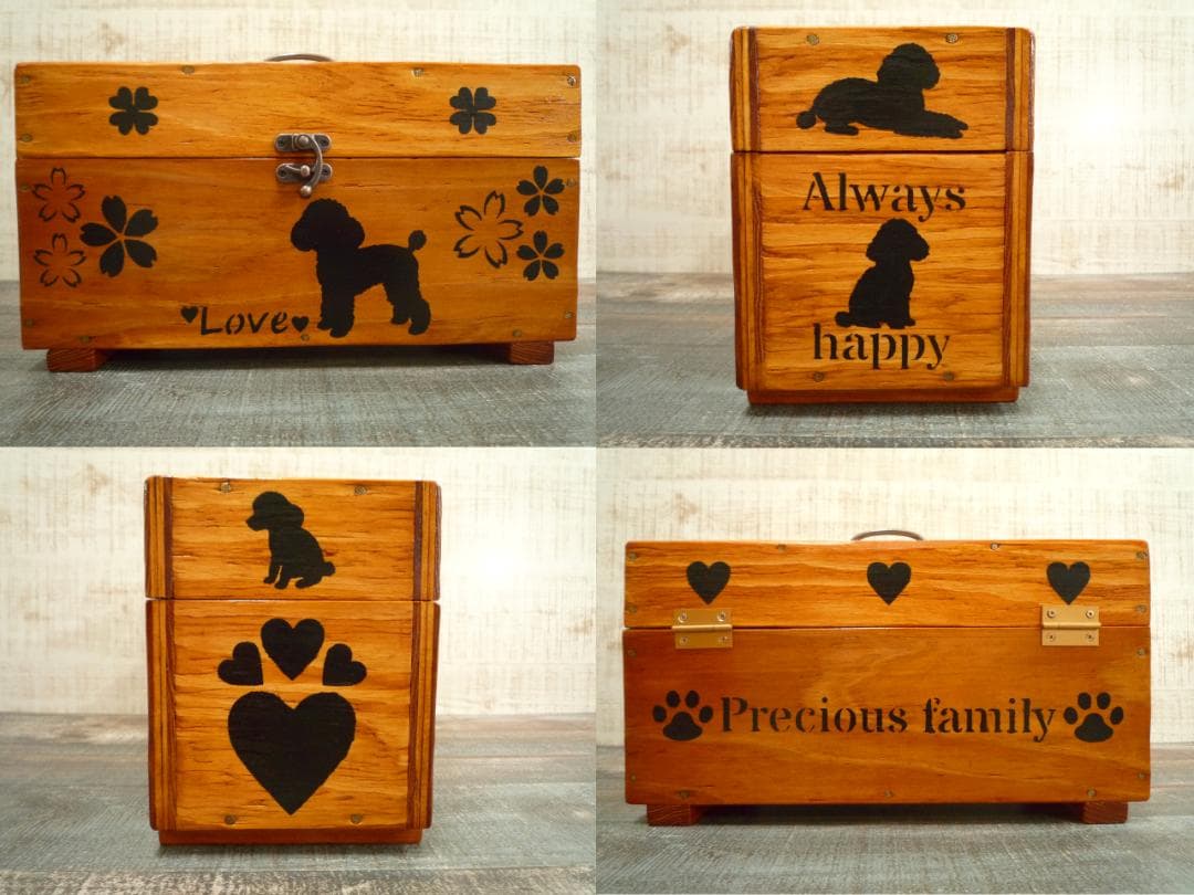 ⭐さくらオーダー品♥️椅子＆留具BOX⭐わんにゃん柄♥️--150・151