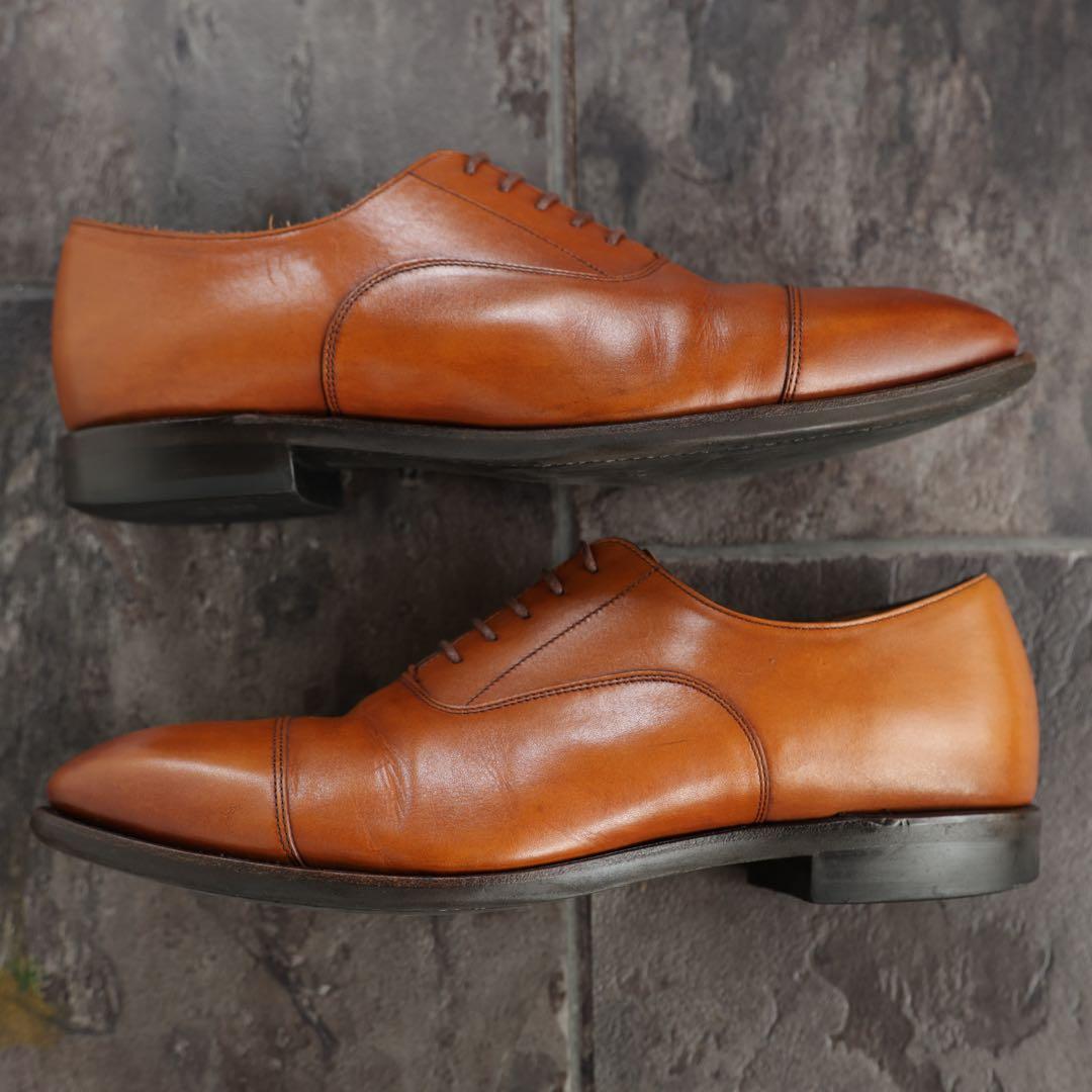 リーガル　内羽根ストレートチップ　265 茶