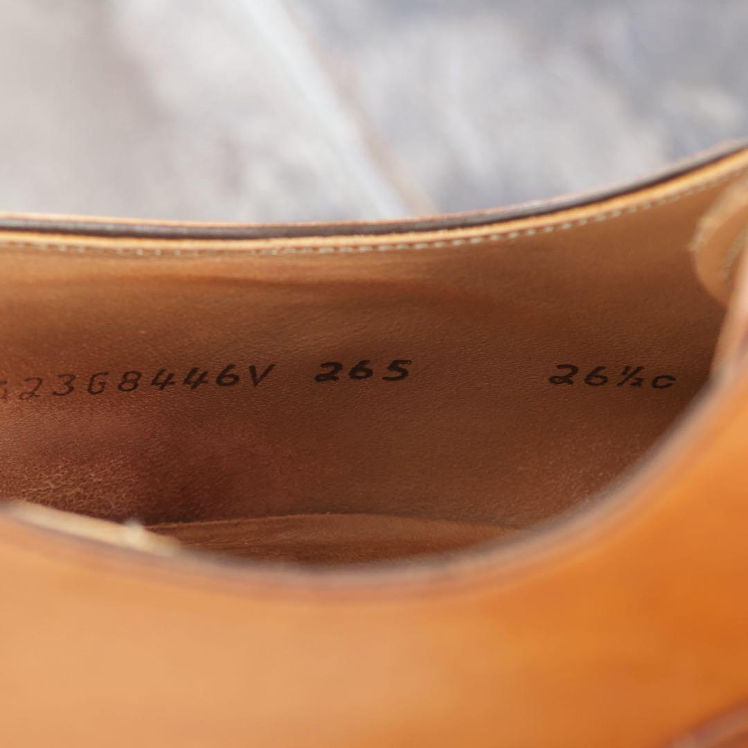 リーガル　内羽根ストレートチップ　265 茶