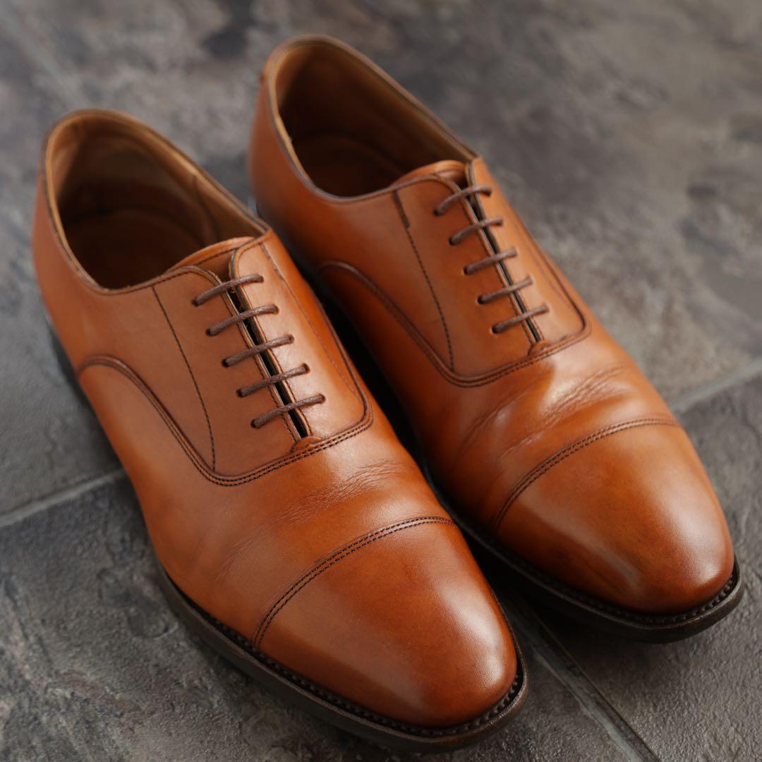 リーガル　内羽根ストレートチップ　265 茶