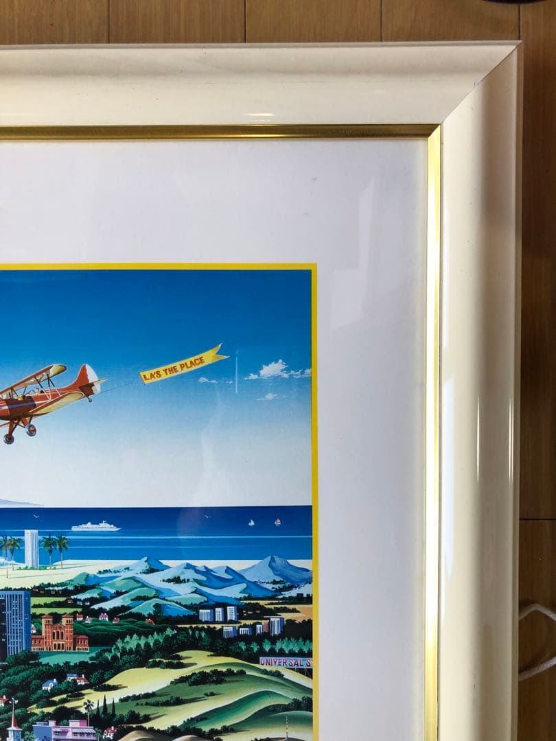 ヒロヤマガタ LA's the Place 1984 ポスター　自筆サイン入り