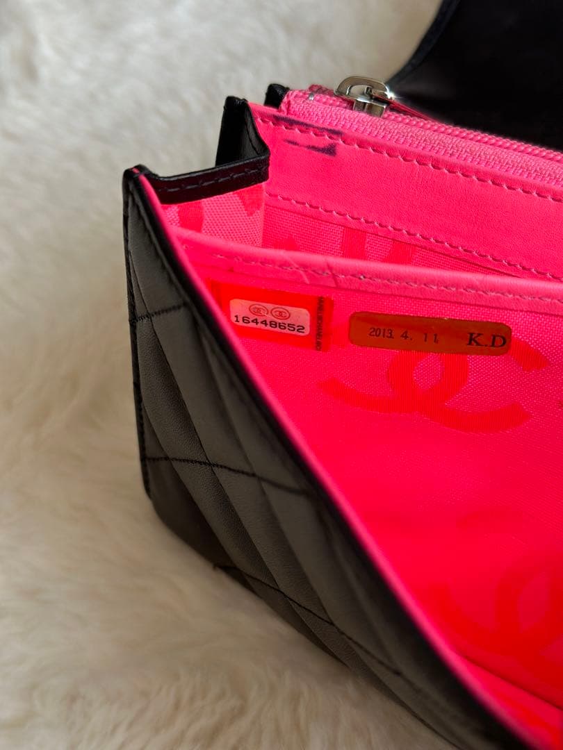 【正規品】CHANEL ブラック キルティング 長財布