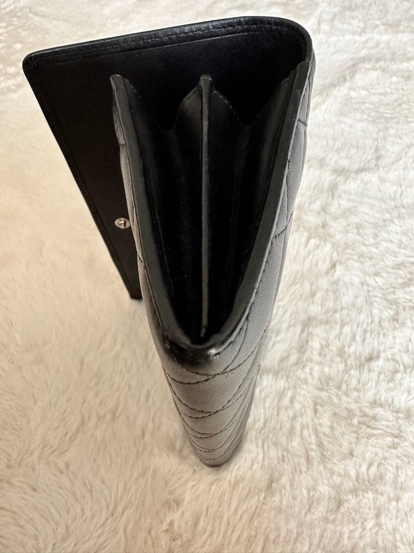 【正規品】CHANEL ブラック キルティング 長財布