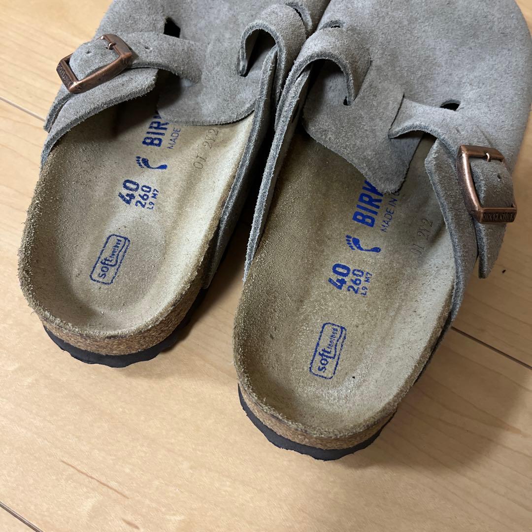 ヨ*ダ様 40ビルケンシュトック ボストン トープ スエード