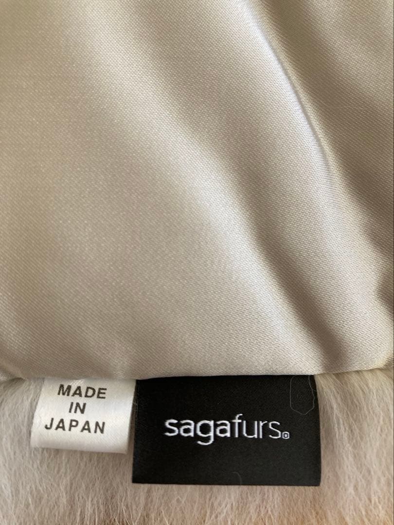 美品 サガフォックス 定価4.3 ブルーFOX 成人式 SAGAFURS