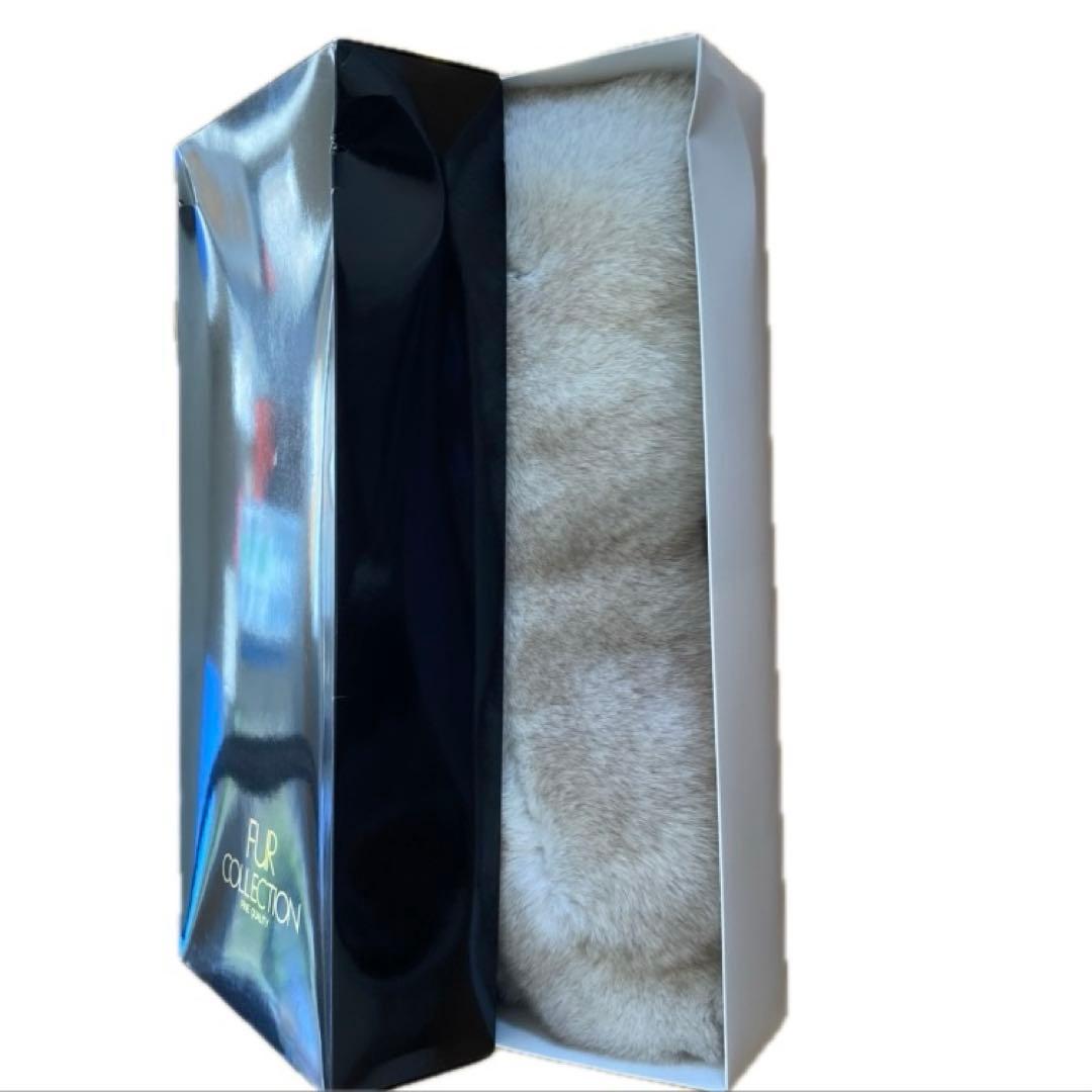 美品 サガフォックス 定価4.3 ブルーFOX 成人式 SAGAFURS