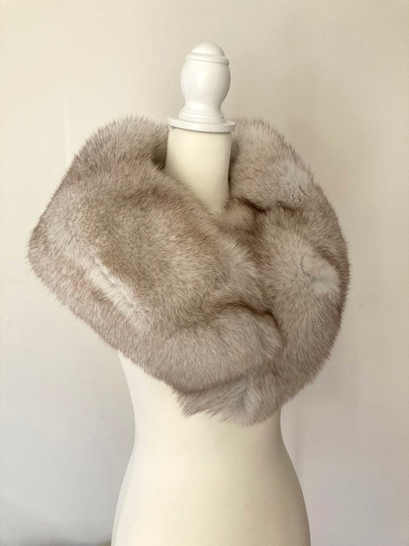 美品 サガフォックス 定価4.3 ブルーFOX 成人式 SAGAFURS