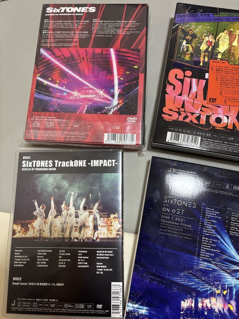 SixTONES ライブDVD 6枚セット