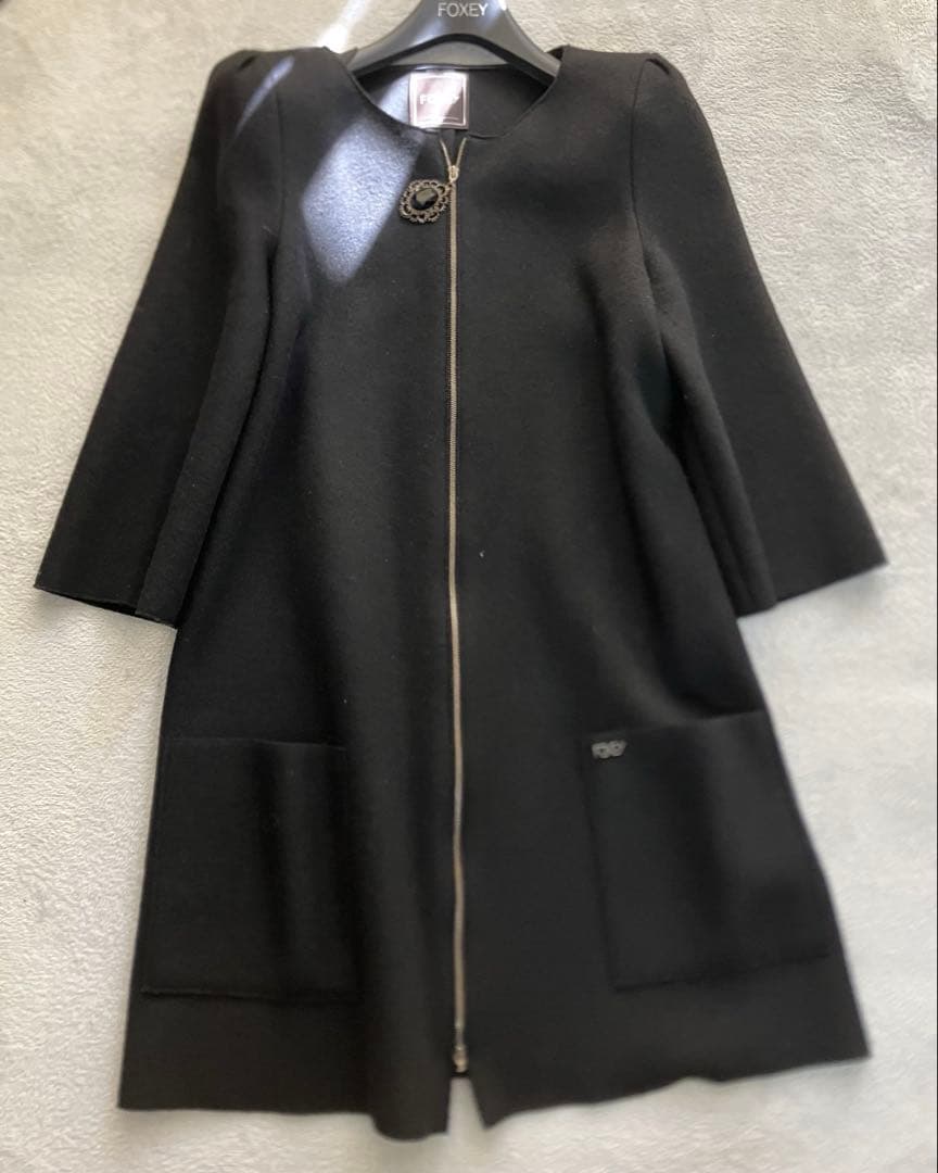 Foxey フォクシー ウール　ワンピース　コート　美品