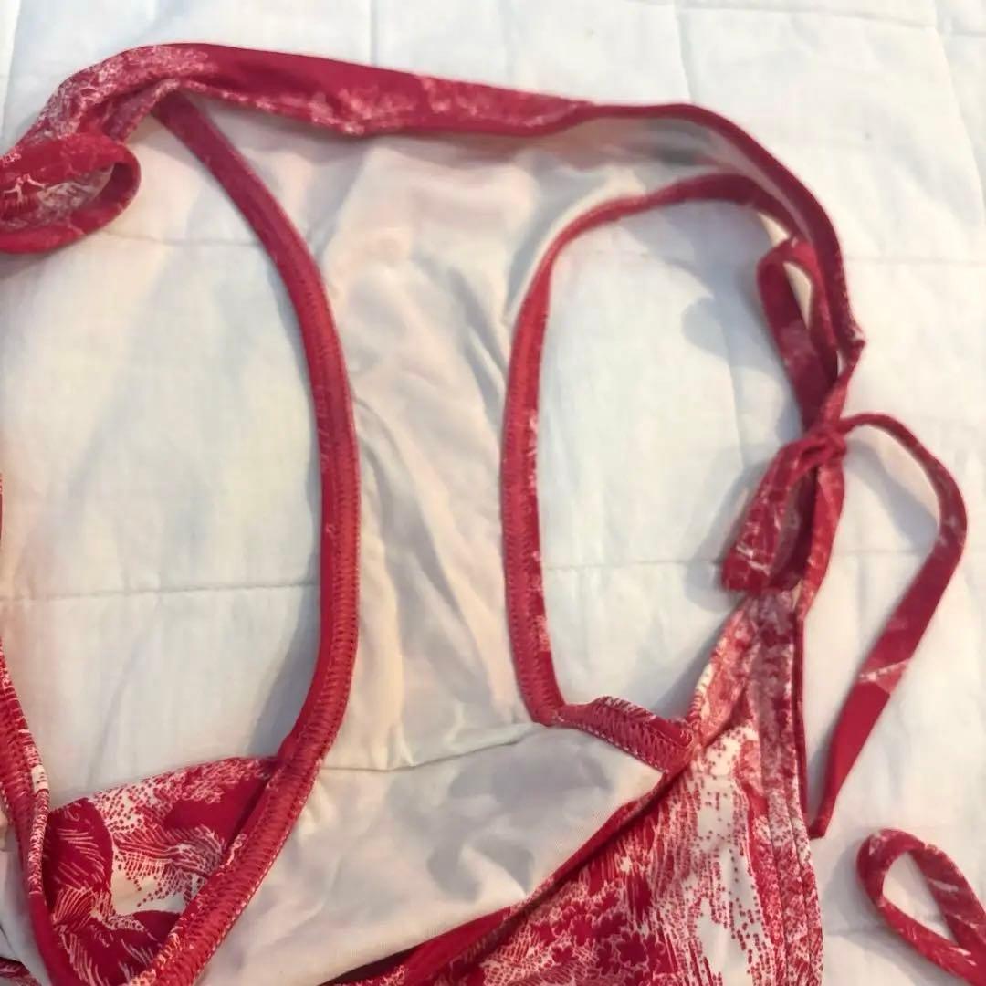 Dior セパレート水着・ビキニ Sサイズ 赤　トワルドジュイ柄　上下セット