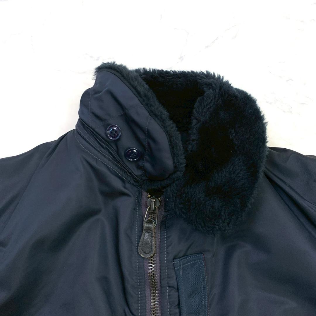 50s復刻★ USA製 ALPHA B-15C ネイビー 38　E018