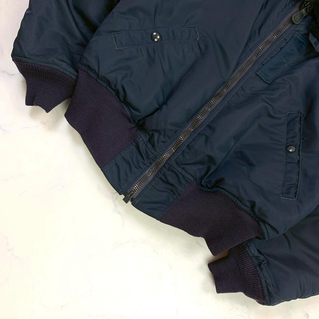 50s復刻★ USA製 ALPHA B-15C ネイビー 38　E018