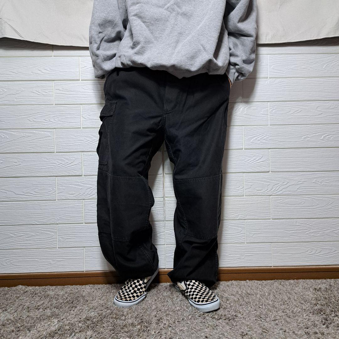 ベルギー軍　M-88　カーゴパンツ　ミリタリーパンツ　黒染め