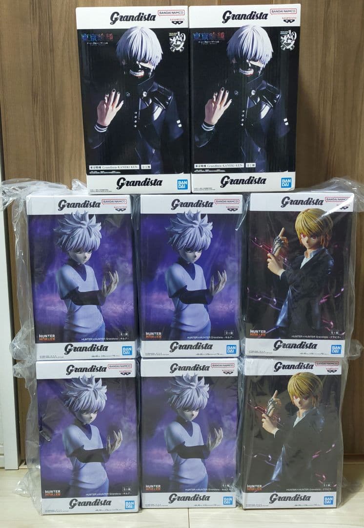 Grandista キルア4、クラピカ2、金木研2 計8個