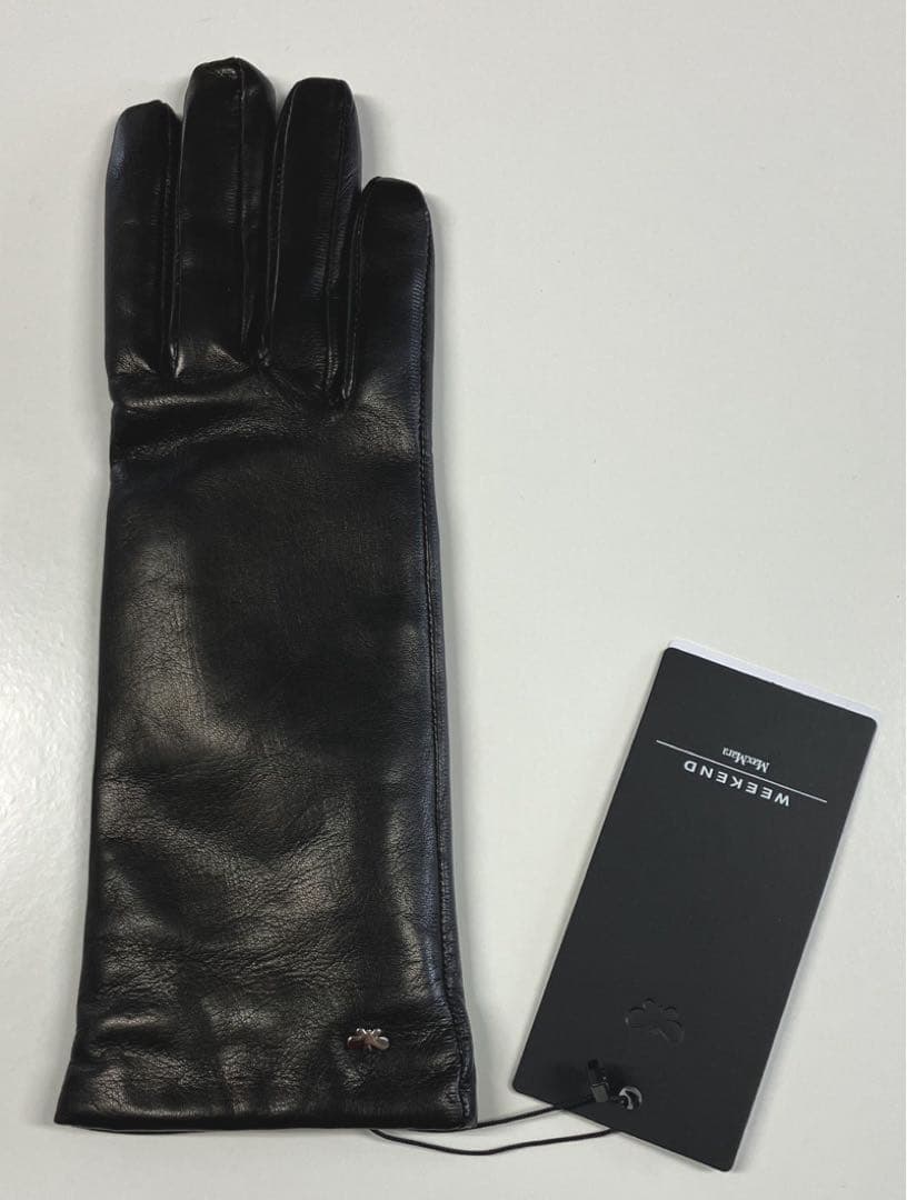 マックスマーラ ラムレザーグローブ ブラック