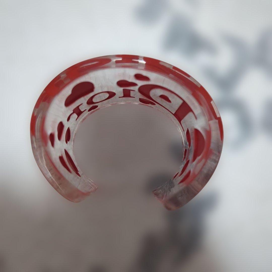 Dior　クリアバングル　ハート