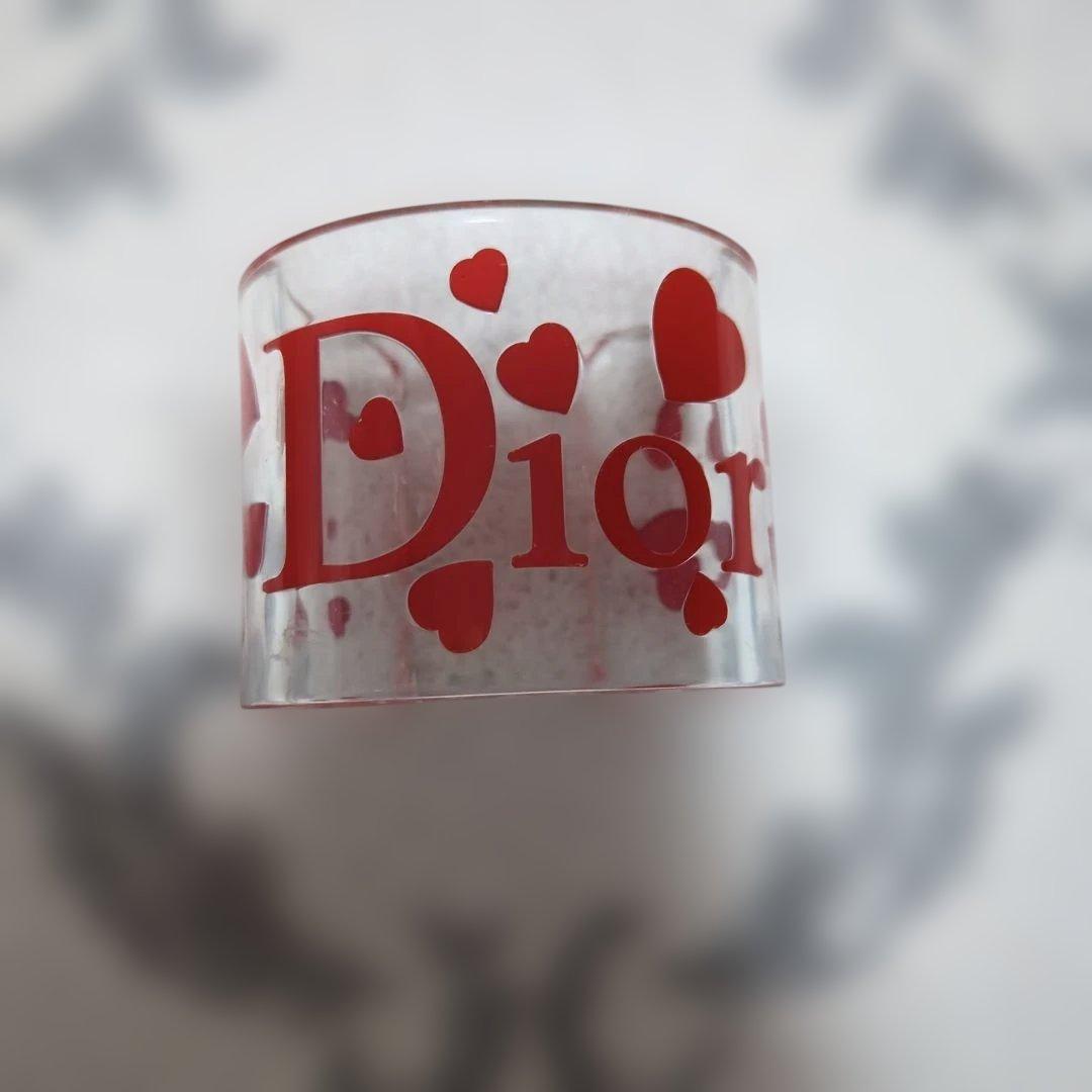Dior　クリアバングル　ハート