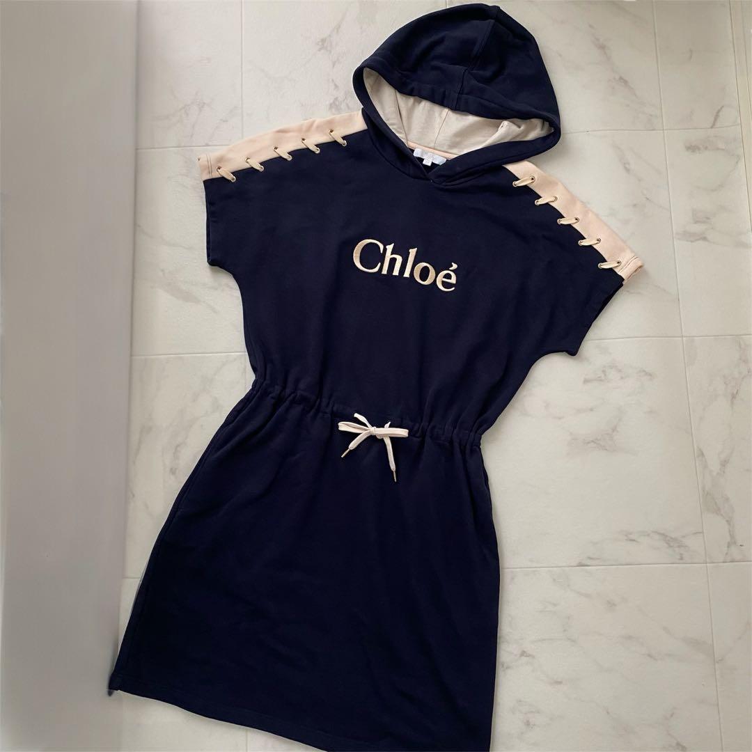 ✨極美品✨Chloe クロエ　ロゴワンピース　スウェットワンピース　160cm
