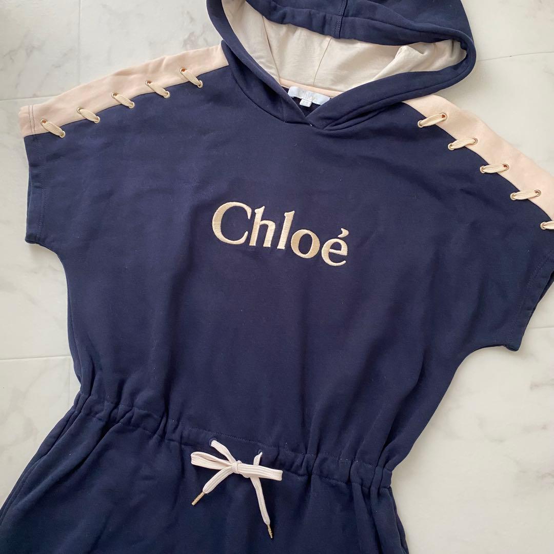 ✨極美品✨Chloe クロエ　ロゴワンピース　スウェットワンピース　160cm