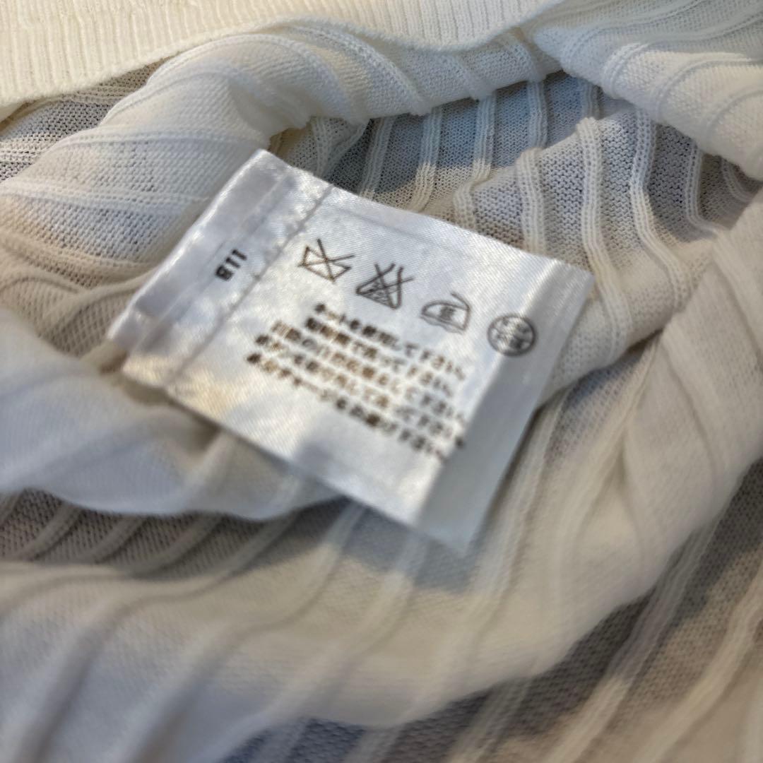 CHANEL タンクトップ 42 ボタン　ホワイト　新品　ノースリーブ