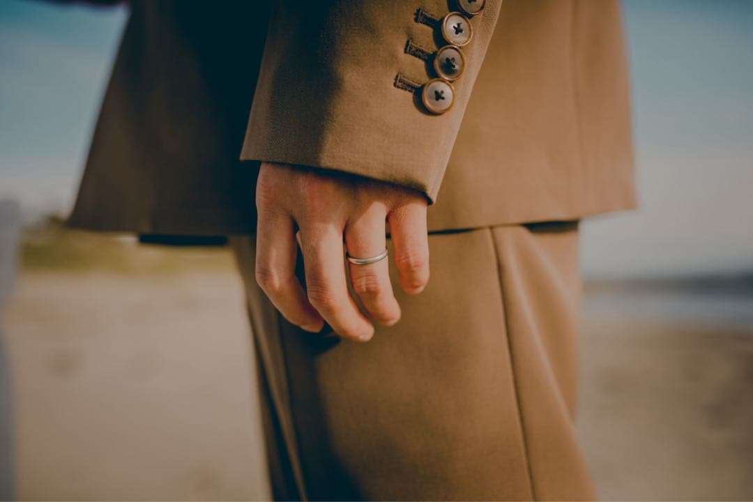 ブラウン スリムフィット ブレザーセット