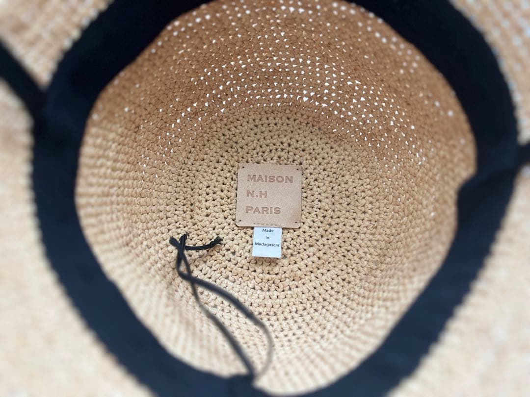 【FRAMeWORK】MAISON NH PARIS LEY -ラフィアハット