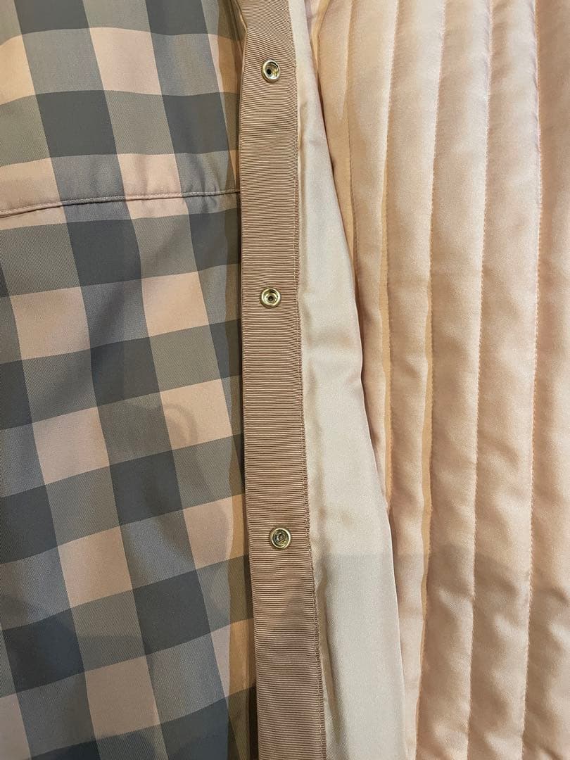 うさぎDrawer ドゥロワー ブロック チェック パディング ジャケット